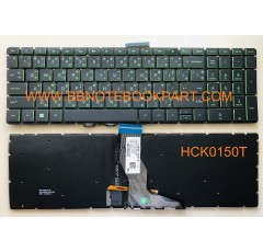 HP Compaq Keyboard คีย์บอร์ด  15-BS 15-AU 15-CB 15-BS 15-CD 15-CS 15-AB 15-AK  SERIES ภาษาไทย อังกฤษ (ปุ่ม CTRL กับ Enter มุมเหลี่ยม)